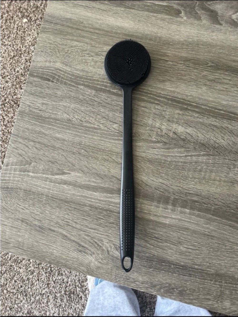 Black Long-Handled Body Brush